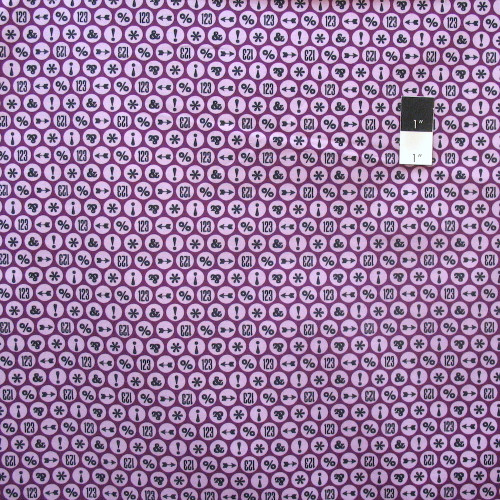 Cloud 9 Typography Glyph Burgundy Certified Organic Cotton Fabric By Yard
