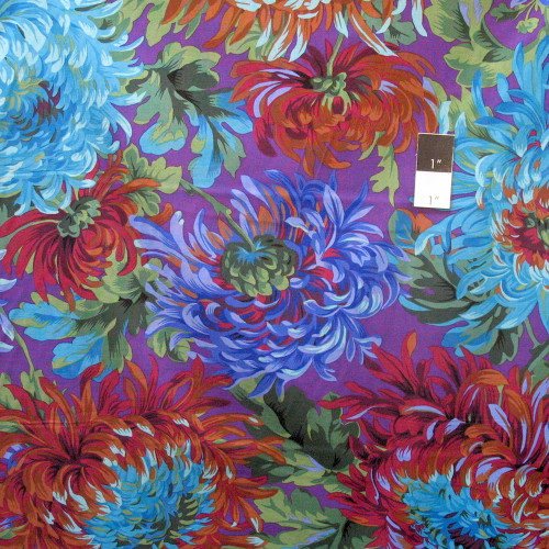 Philip Jacobs PWPJ072 Shaggy Blue Cotton Quilting Fabric By Yard