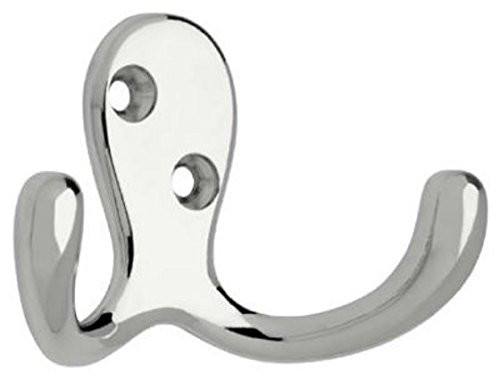 B59104Z-CHR  Double Prong Hook Chrome Finish