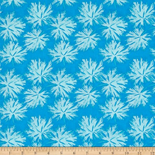 Nel Whatmore PWNW084 Ghost Geranium Blue Cotton Fabric By Yard