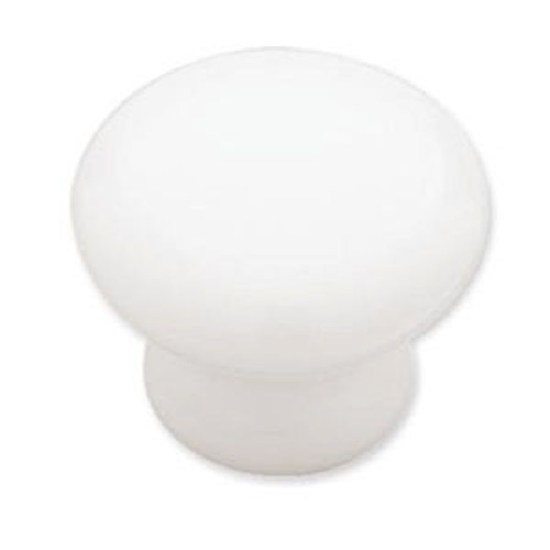 P95702C-W 1 1/4" Round White Ceramic Cabinet & Drawer Knob 2 Pack