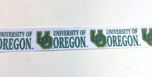 University of Oregon Grosgrain Ribbon 10 Yds 7/8" Wide