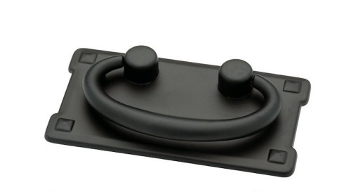 Liberty P62076-FB 3" Mission Horizontal Bail Cabinet Drawer Pull Black 5 Pack