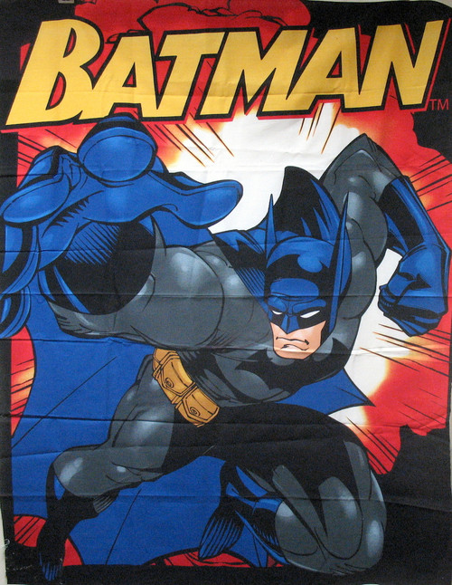 Springs Creative Batman Quilt Panel 36" x 45" Cotton Fabric By Panel