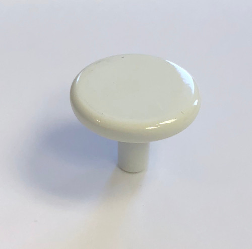 Liberty 085-03-0282 1 1/8" White Round Cabinet & Drawer Knob