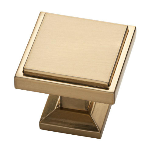 Libery P37502C-CZ 1 1/8" Classic Square Cabinet Drawer Knob Champagne Bronze