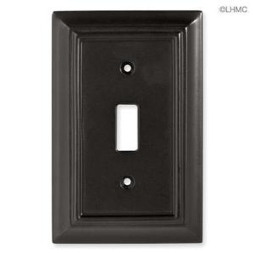 126342 Espresso Wood Architect Single Switch Cover Wall Plate