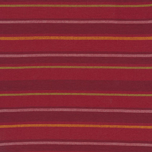 Kaffe Fassett Alternating Stripe Red Woven Cotton Fabric By The Yard