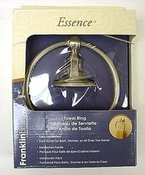 Essence Bath Towel Ring Satin Nickel Finish