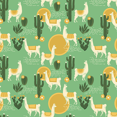 Joel Dewberry Florabelle PWJD146 Lingering Llamas Taos Cotton Fabric By Yd