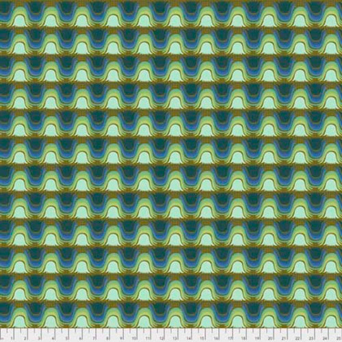 Anna Maria Horner Sweet Dreams PWAH120 Day Night Peacock Cotton Fabric By Yd