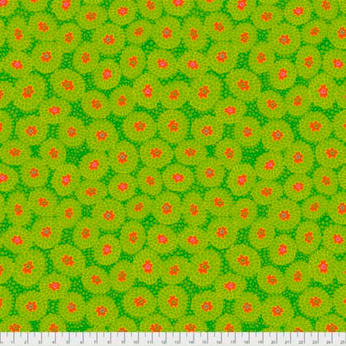 Odile Bailloeul PWOB003 Broderie Boheme Grandmas Curtains Lime Fabric By Yd