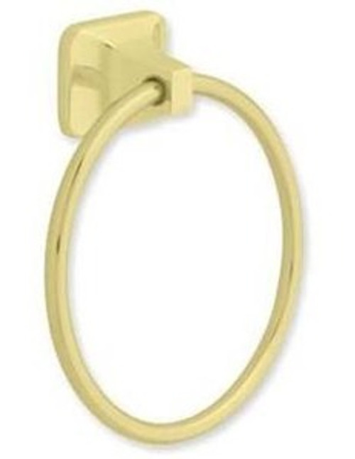 Franklin Brass Futura Bath Towel Ring Brass Finish