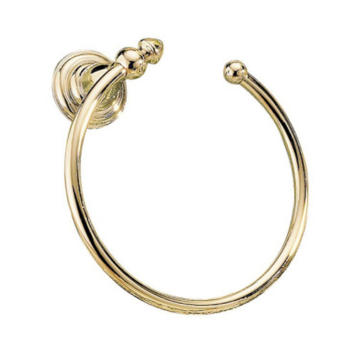 Delta 75046-PB Victorian Bath Towel Ring Polished Brass Finish