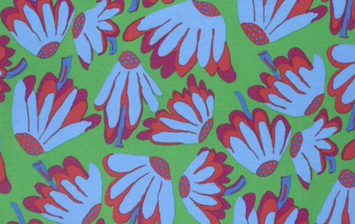 Brandon Mably PWBM044 Lazy Daisy Green Quilting Cotton Fabric By The Yard