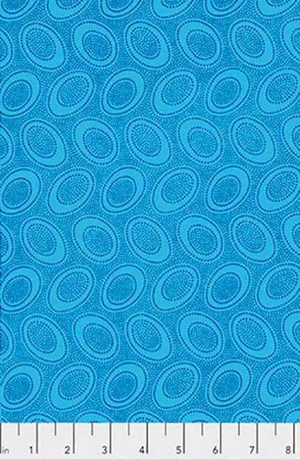 Kaffe Fassett PWGP071 Aboriginal Dot Turquois Cotton Quilting Fabric By The Yard