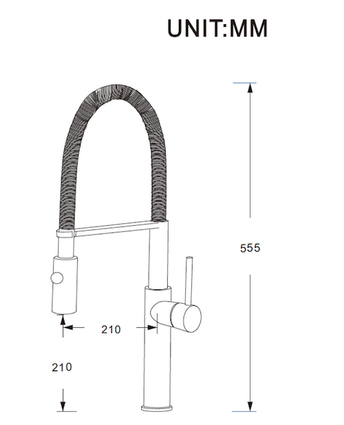 FBX Elam 82H38-BN Madison Kitchen Pull Out Spray Faucet Brushed Nickel Finish