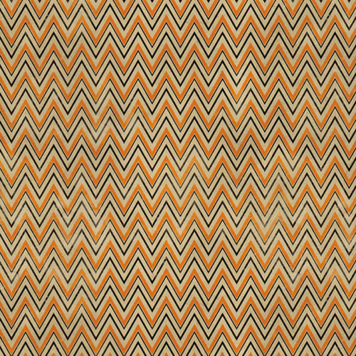 Tim Holtz PWTH079 Materialize ZigZag Orange Cotton Fabric By Yard