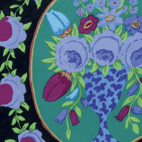 Kaffe Fassett PWGP157 Cameo Black Cotton Fabric By The Yard