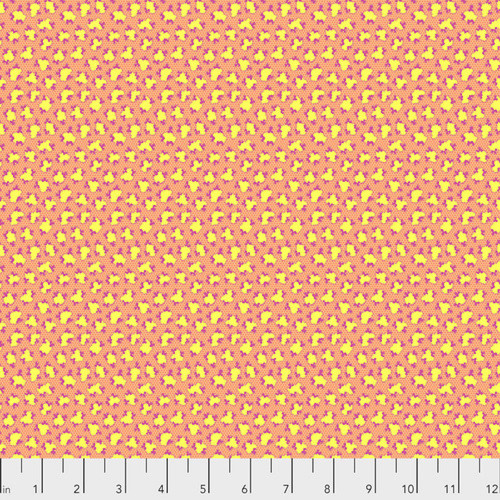 Snow Leopard Arcadia PWSL071 Snow Leopard Tropical Cotton Fabric By Yd