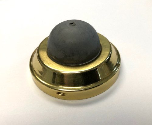 Brainerd B40925D-PL Solid Brass Concave Door Stop