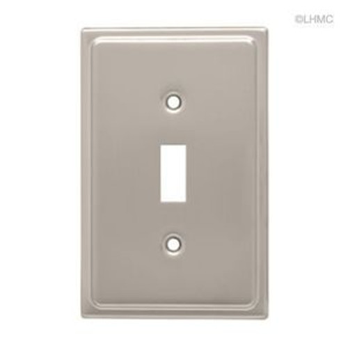 126364 Satin Nickel Country Fair Single Switch Cover Plate