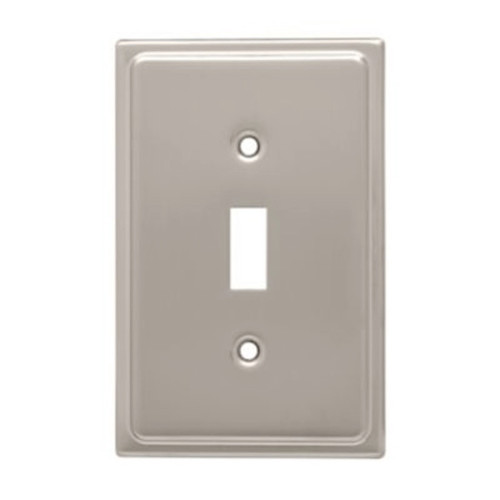 126364 Satin Nickel Country Fair Single Switch Cover Plate