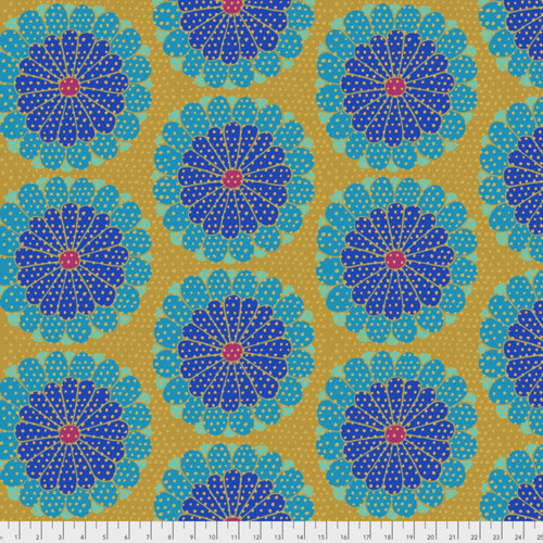 Kaffe Fassett PWKF008 Artisan Kyoto Blue Quilting Fabric By Yard