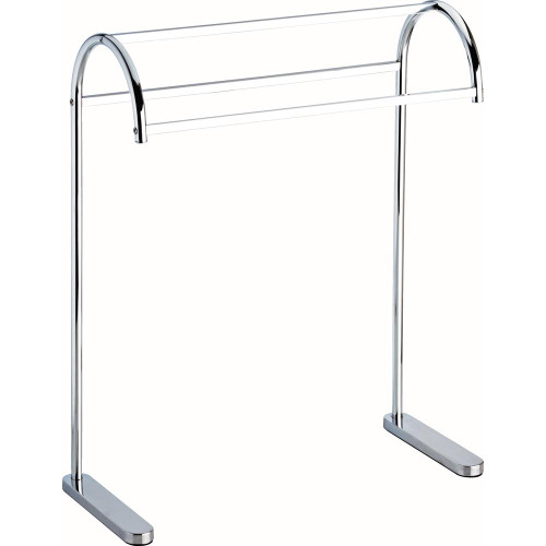 Delta Freestanding Triple Towel, Quilt, Blanket Rack in Polished Chrome