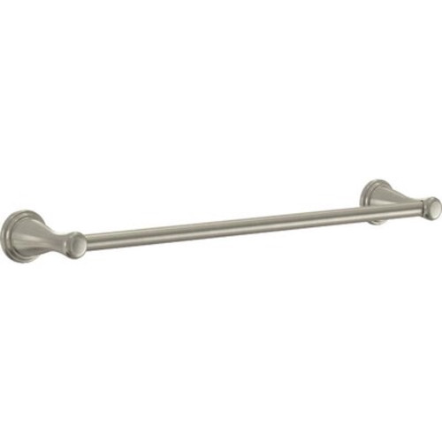 Peerless Bayside 18-in Satin Nickel Wall Mount Single Towel Bar