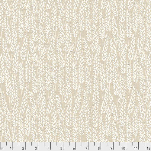 Snow Leopard PWSL078 Neddy's Meadow Meadow Grass Natural Cotton Fabric By The Yard