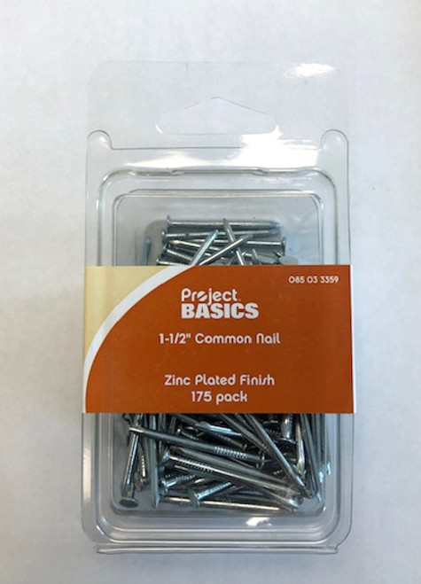 Project Basics 085-03-3359 175 Pack 1 1/2" Common Nails