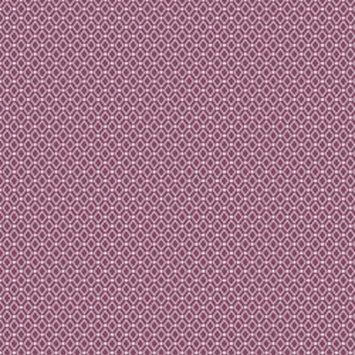 Stof Fabrics 4500-378 Duomini Diamonds Purple Cotton Fabric By The Yard