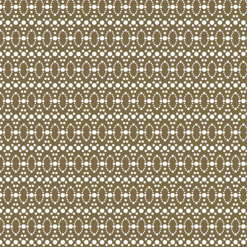 Stof Fabrics 4512-446 Dot Mania Circle Dots Brown Cotton Fabric By The Yard