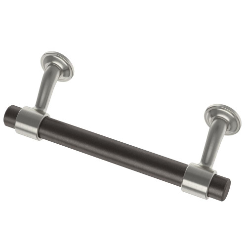 Liberty P38760C-SBR 3 3/4" Floating Dual Tone Cabinet Pull Satin Nickel & Coco Bronze