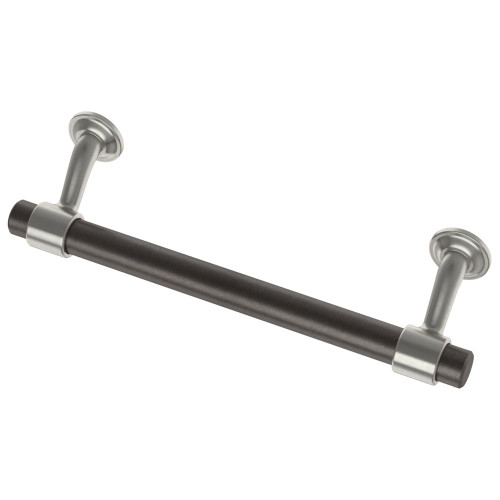 Liberty P38761C-SBR 5 1/16" Floating Dual Tone Cabinet Pull Satin Nickel & Coco Bronze