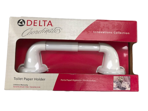 Delta 73050WH Innovations Bath Toilet Paper Holder White Finish