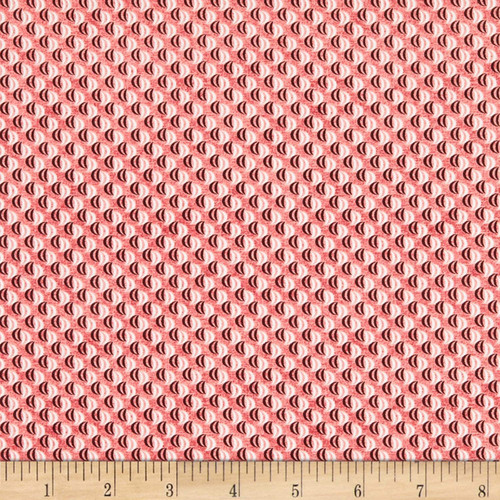 Stof Fabrics 4512-588 Petite Motifs Crescent Pink Cotton Fabric By The Yard