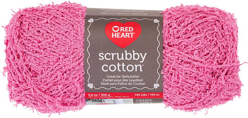 Red Heart Scrubby Cotton Tulip Pink Knitting & Crochet Yarn