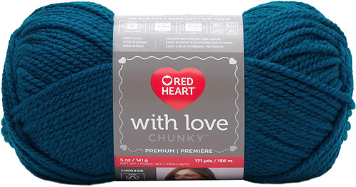 Red Heart With Love Chunky Peacock Knitting & Crochet Yarn