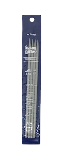 Susan Bates Q1407.007 Quicksilver® 7US 4.5mm 7" Aluminum Double Point Knitting Needles