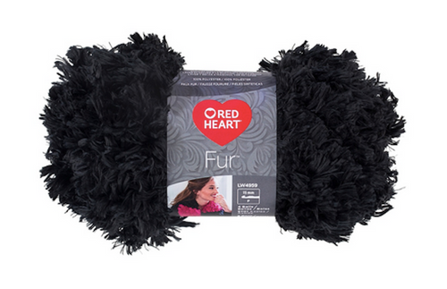 Red Heart Boutique Fur Slate Knitting & Crochet Yarn