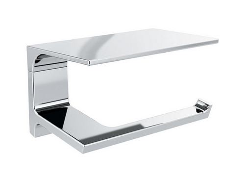 Delta 79956 Pivotal Bath Toilet Paper Holder w/ Shelf Chrome Finish