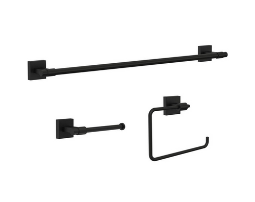 Franklin Brass MAX63-MB Maxted 3 Piece Bath Accessory Set Matte Black