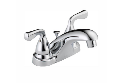 Delta Foundations B2511LF-PPU-ECO 4" Centerset 2-Handle Bathroom Faucet Chrome