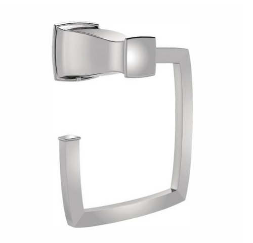 Moen MY3586CH Hensley Bath Towel Ring Polished Chrome Finish