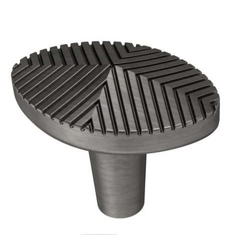 Liberty P38481C-904 1 3/8" Modern Herringbone Cabinet Knob Heirloom Silver
