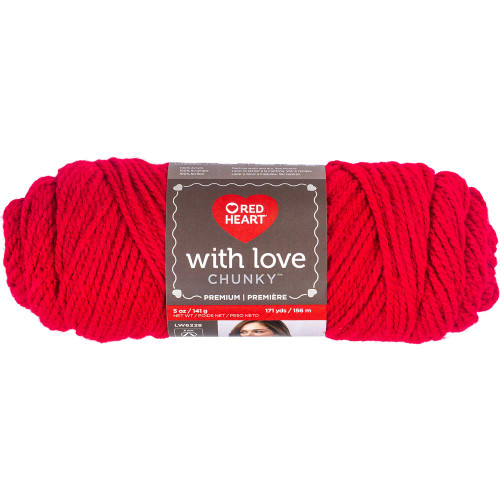 Red Heart With Love Chunky Holly Berry Knitting & Crochet Yarn