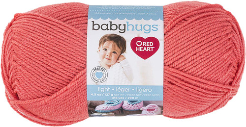 Red Heart Baby Hugs Light Peachie Knitting & Crochet Yarn