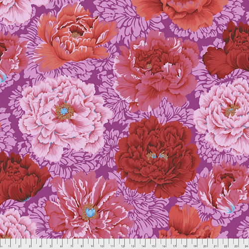 Free Spirit Philip Jacobs PWPJ062 Brocade Peony Hot Cotton Quilting Fabric by Yd